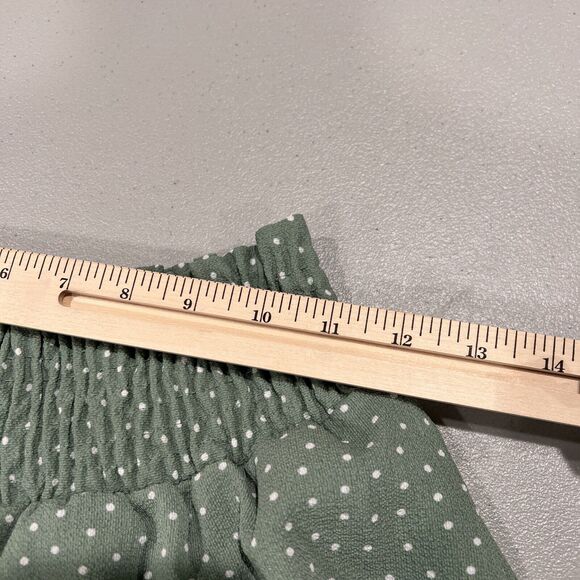 Altered State Skirt Women Large Green Ruffle Polkadot Layered Boho Hippie - Picture 7 of 11